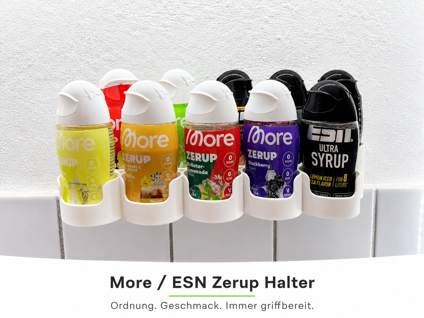 More / ESN Zerup Wandhalterung | 10 Sirup Flaschen