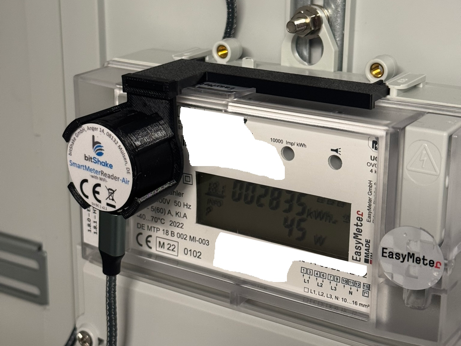 bitShake SMR auf Easymeter Q3A Montage