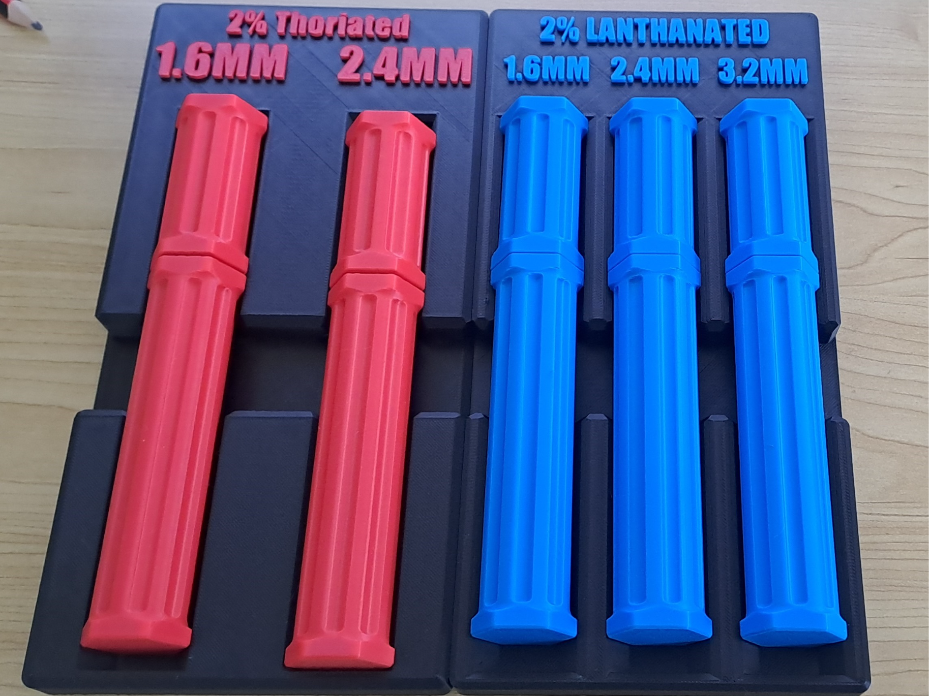 Gridfinity Holders for Tungsten Storage Containers