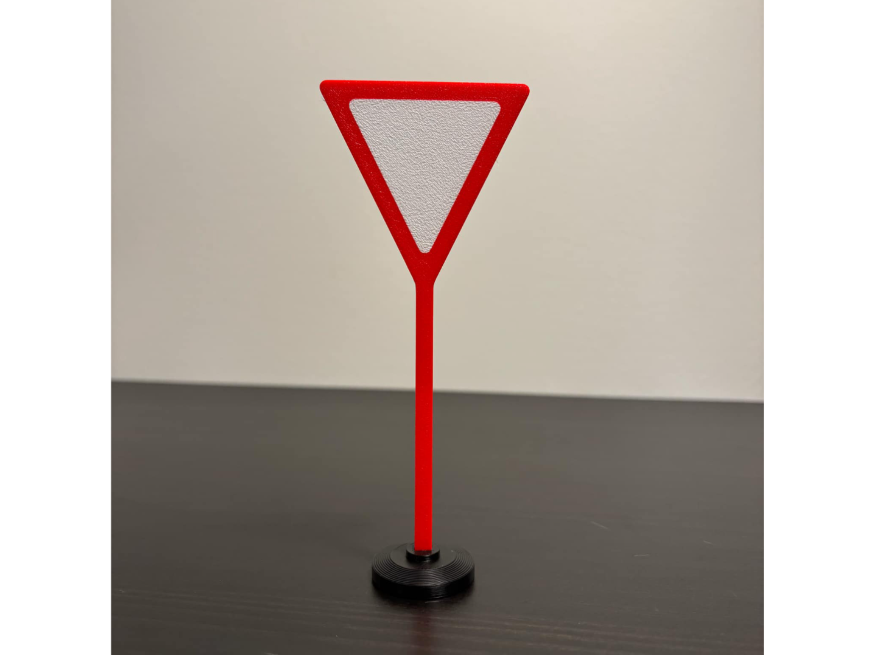 Mini Toy traffic sign with base