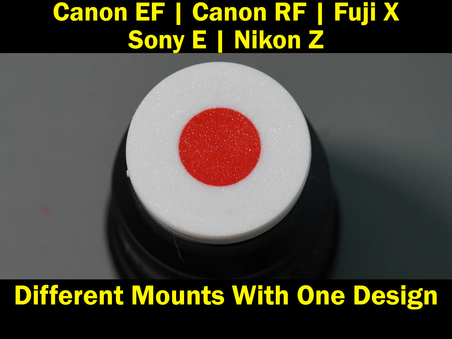 SonyE,FujiX,NikonZ,Canon EF RF Lens Caps - Japan