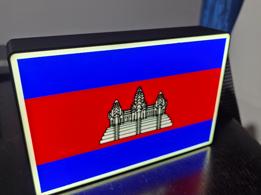 Cambodia Flag Lightbox