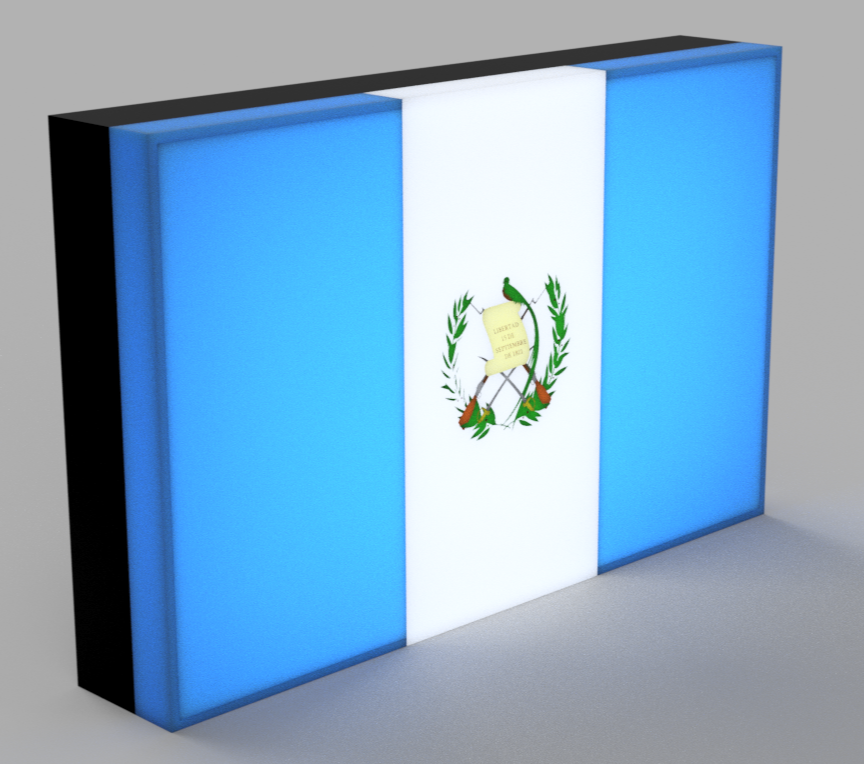World Flags - Guatemala LED Lamp