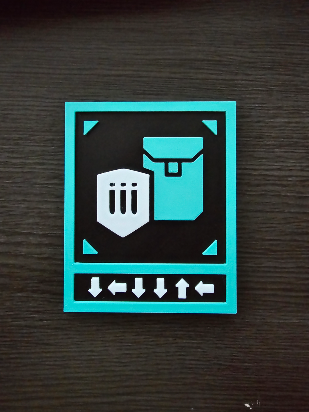 Magnetic Helldivers 2 Ballistic Shield Plaque