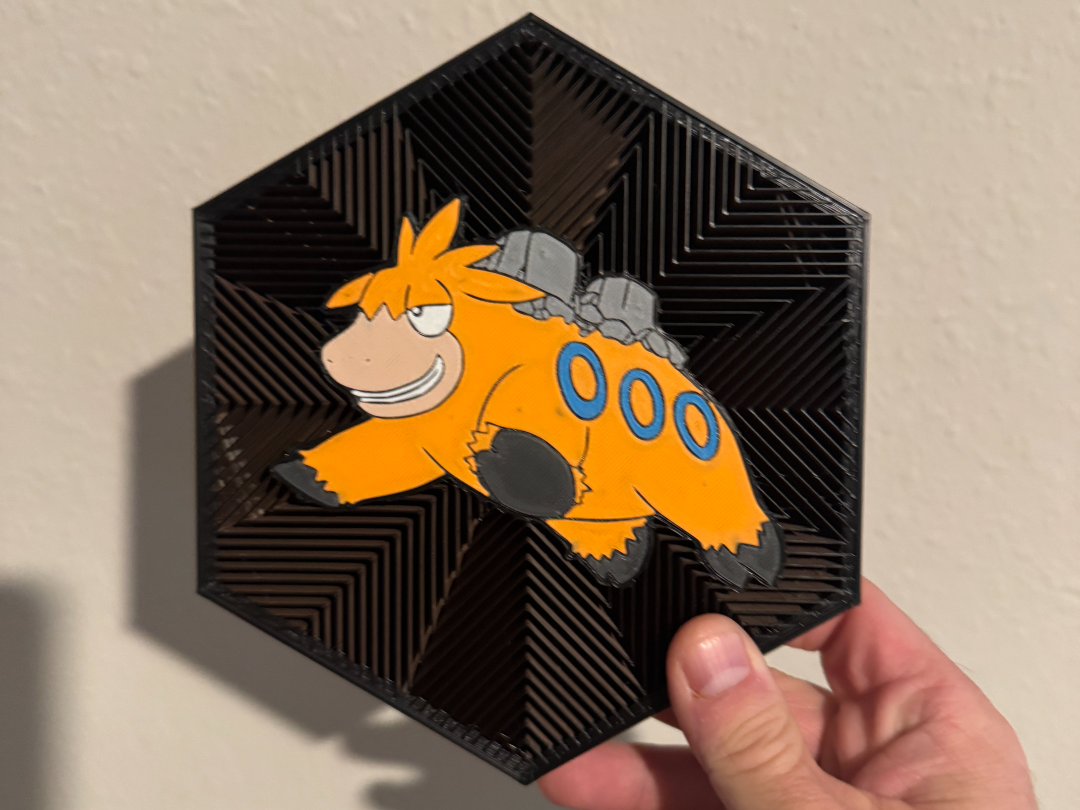 #323 Camerupt Hex Wall Art