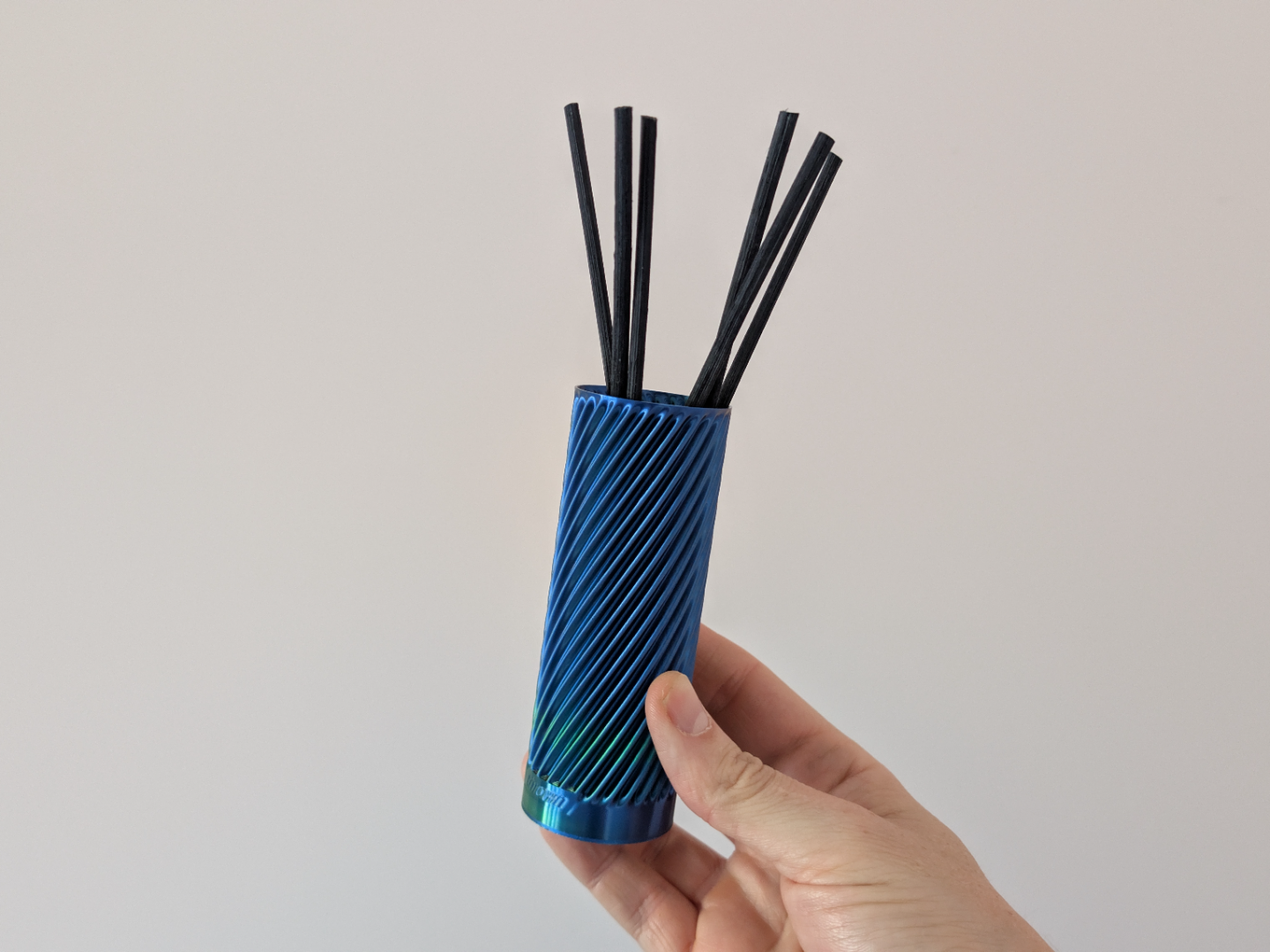 Twister Column Vase - Sculptural Ribbed Vase