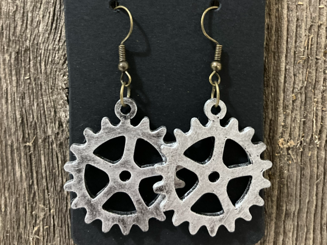 Steampunk Gear Earrings