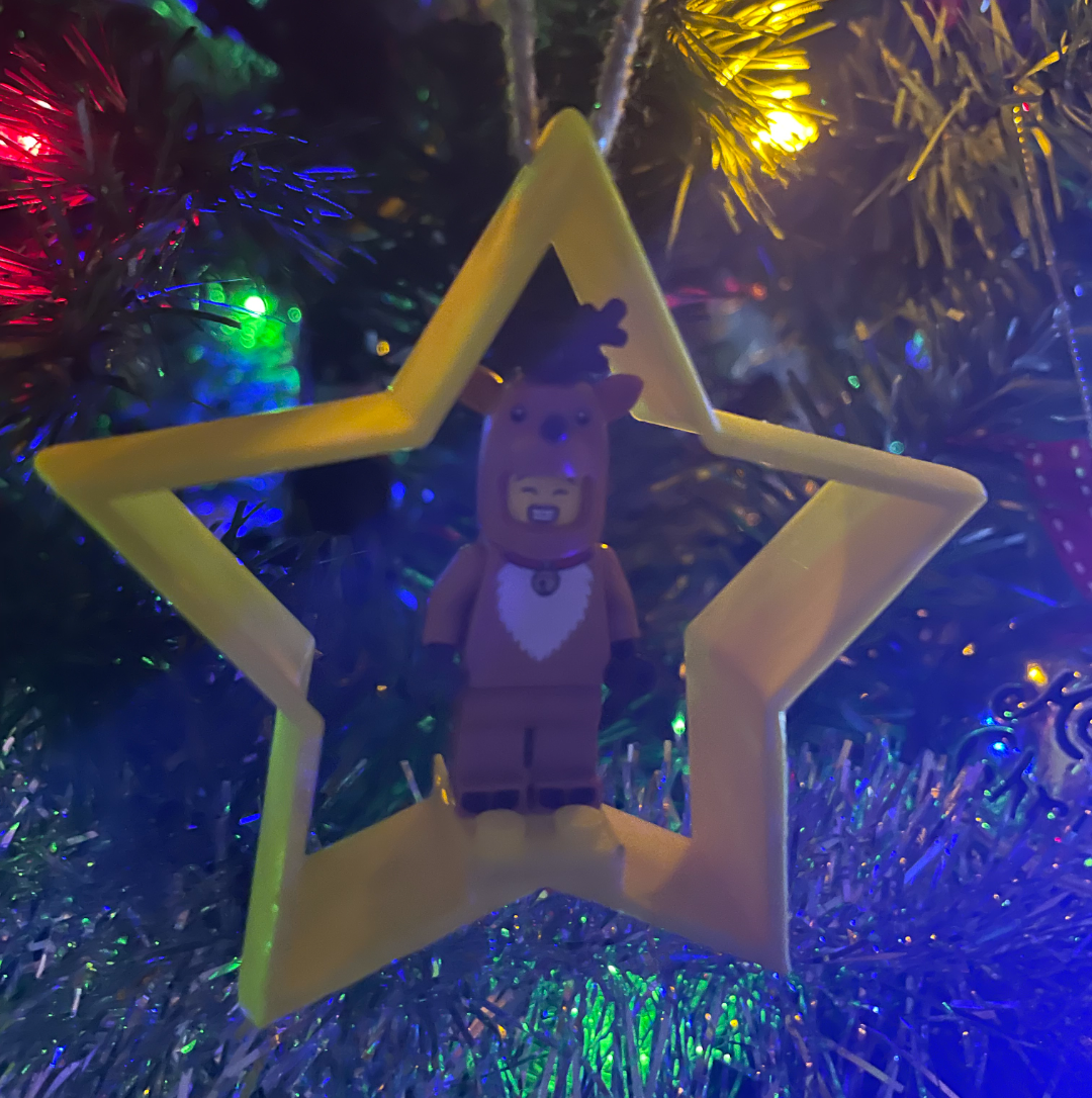 Christmas ornament brick Star