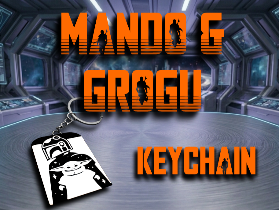 Mando & Grogu Keychain