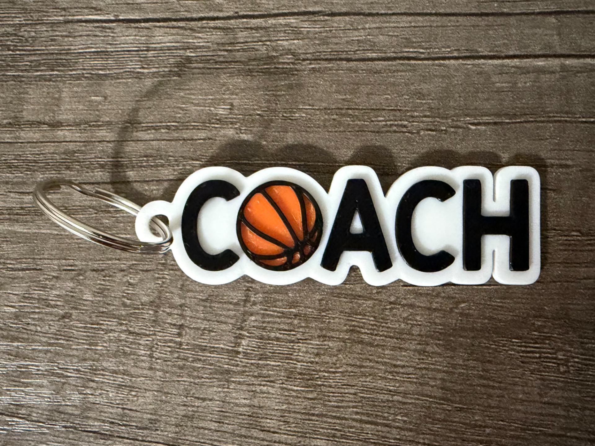 Basketball Coach Keychain