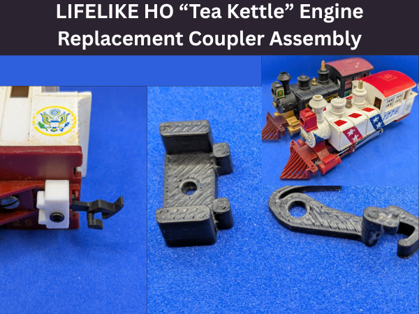 LifeLike Teakettle Engine Replacement Coupler Assy
