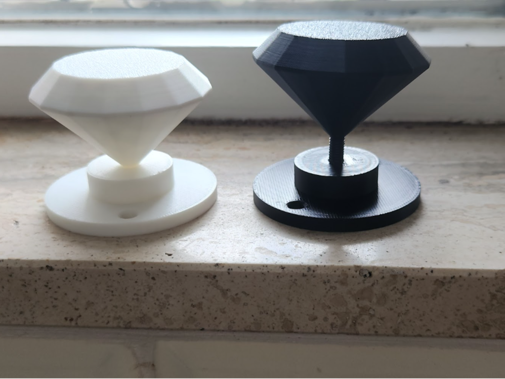 Diamond doorknob or just on a stand