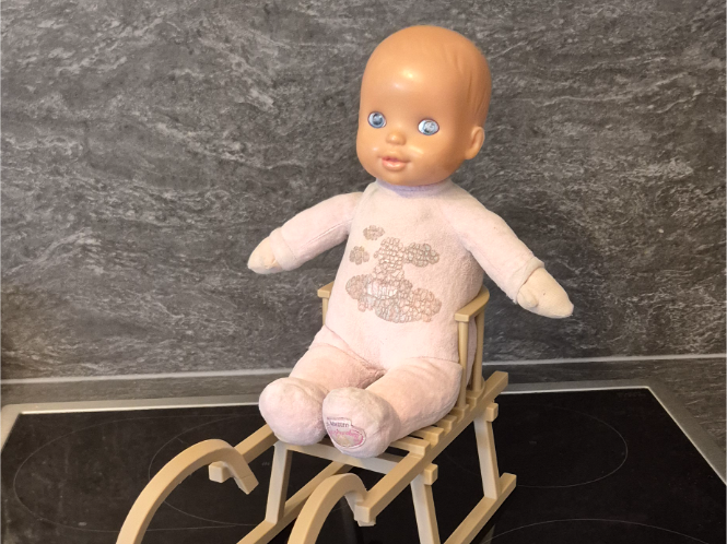 Schlitten für Puppe