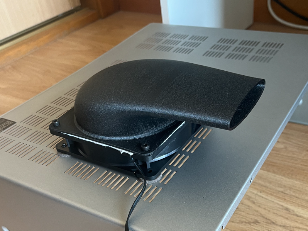 120mm Fan Air Duct Adapter for AV Receiver Cooling