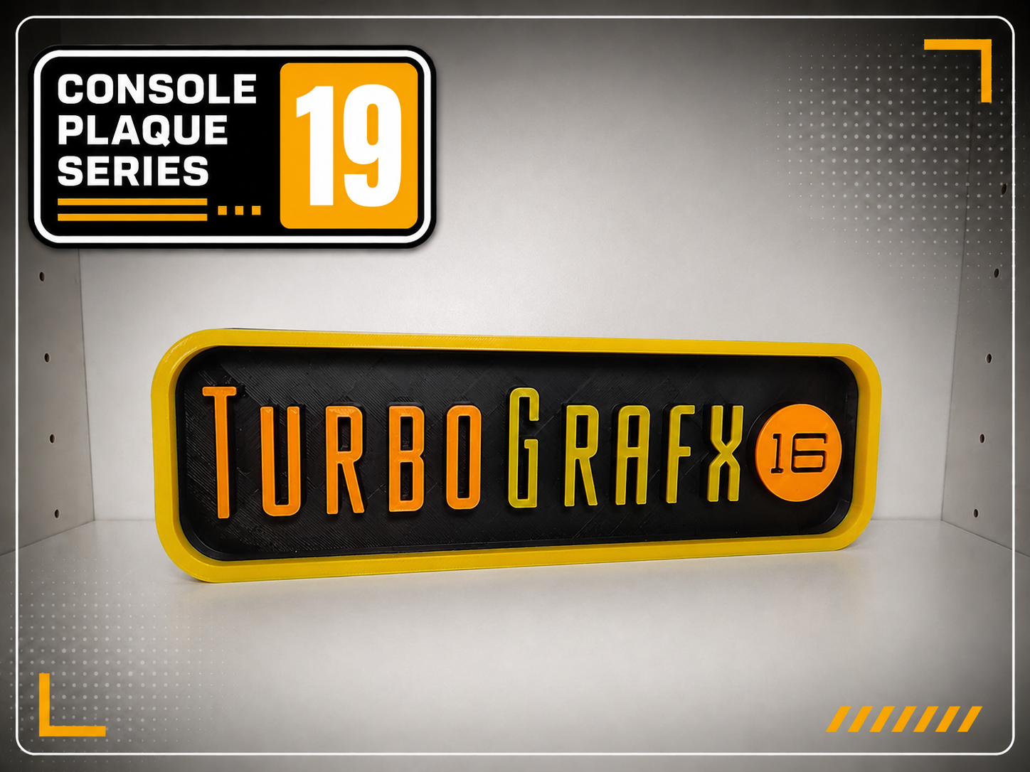 Console Logo Plaque - TurboGrafx-16