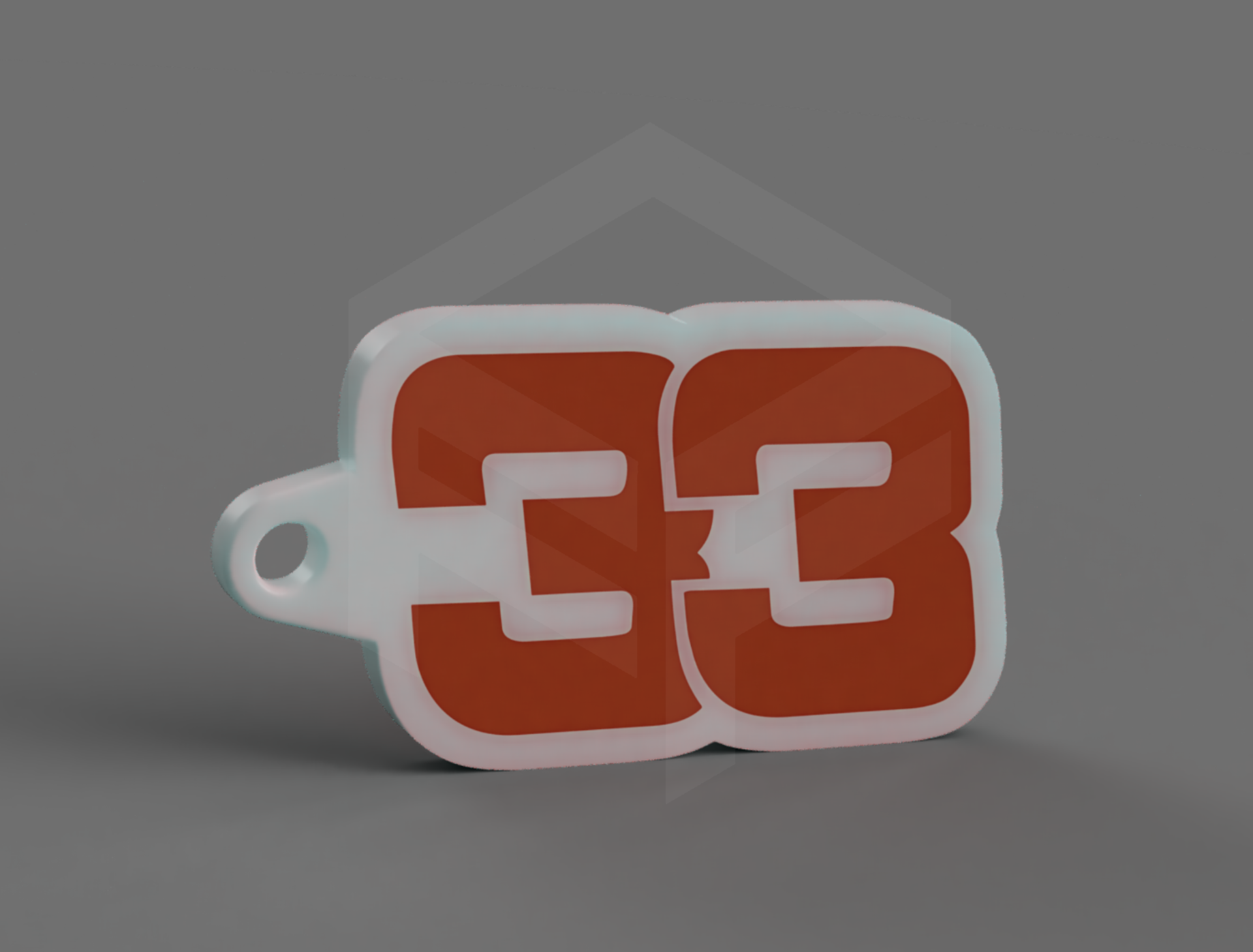 Max Verstappen #33 keychain