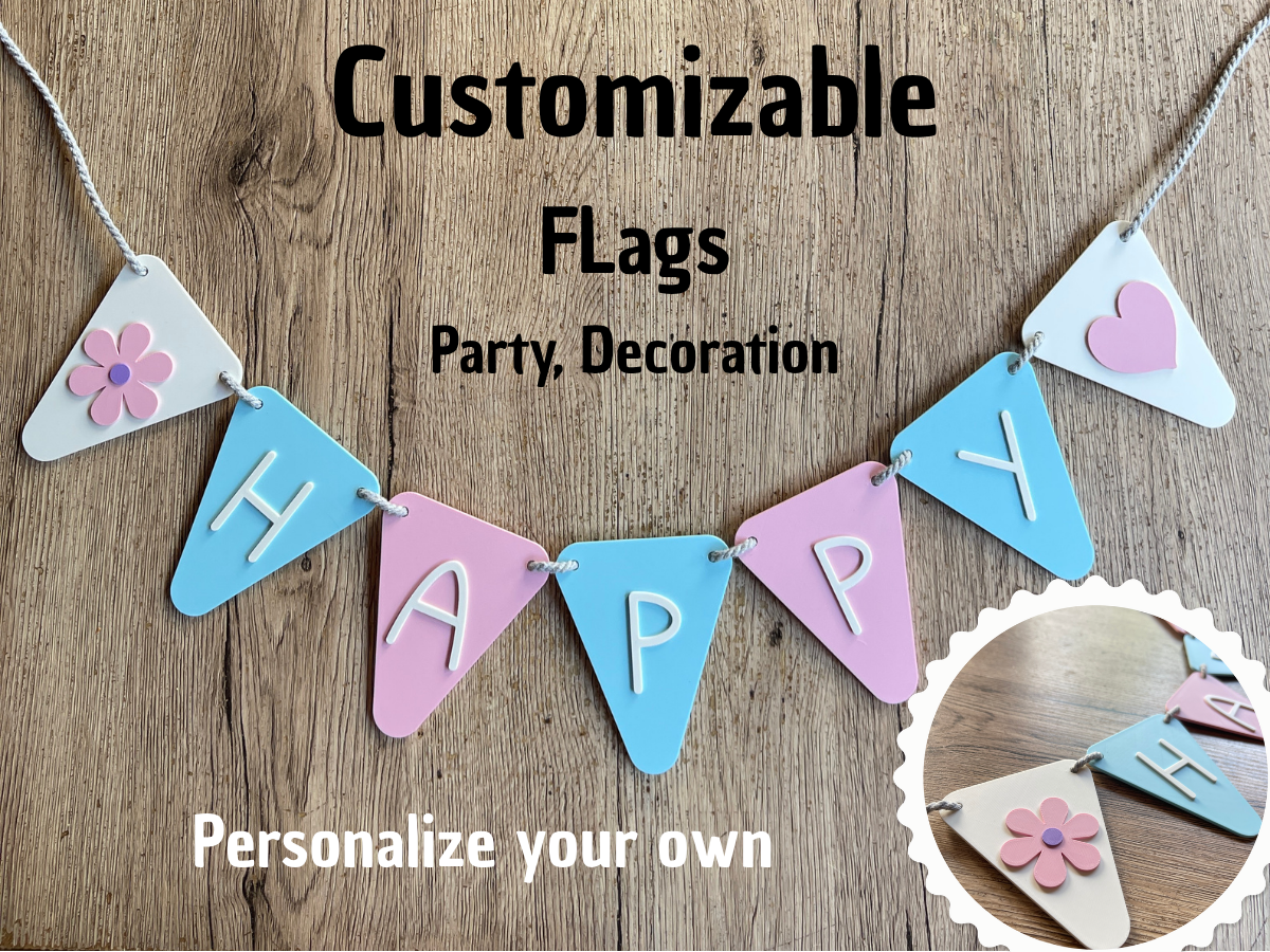 Customizable Flags - Party - Decoration