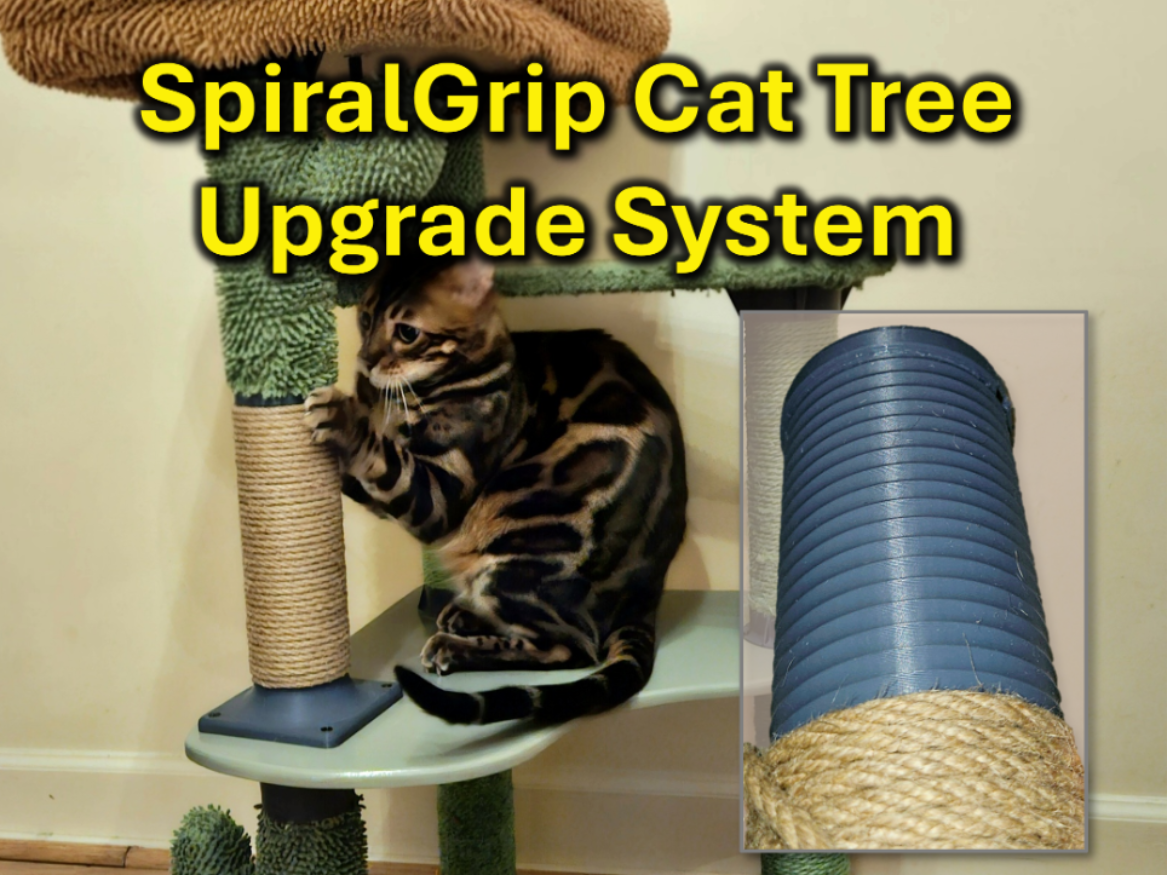 SpiralGrip Cat Pole & Tree Upgrade System