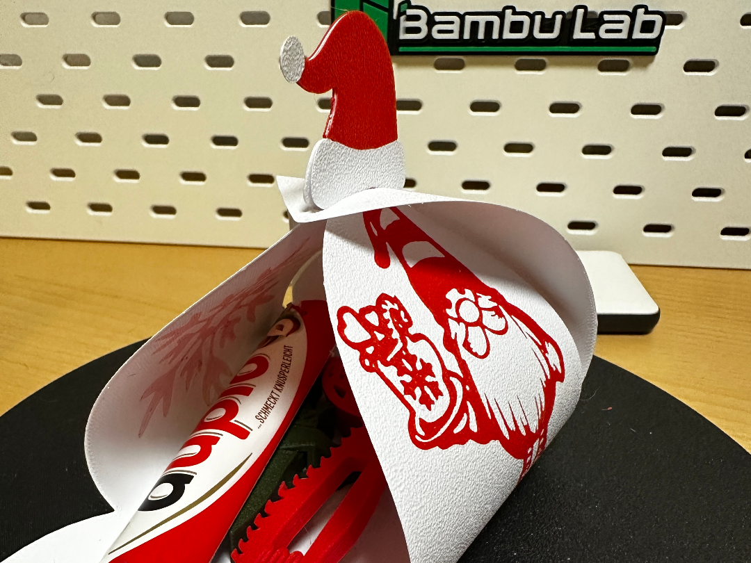 Nikolaus Geschenkbox Faltbar