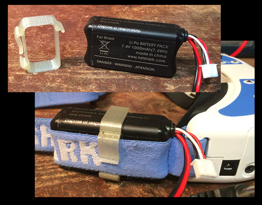 Fatshark Dominator v2 battery holder