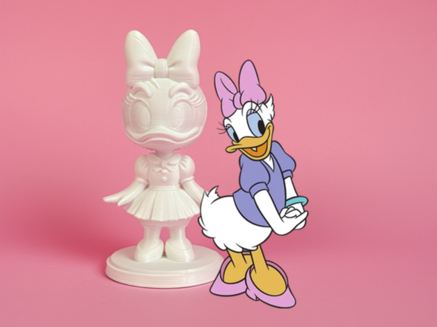 Daisy Duck Inspired 3D Model