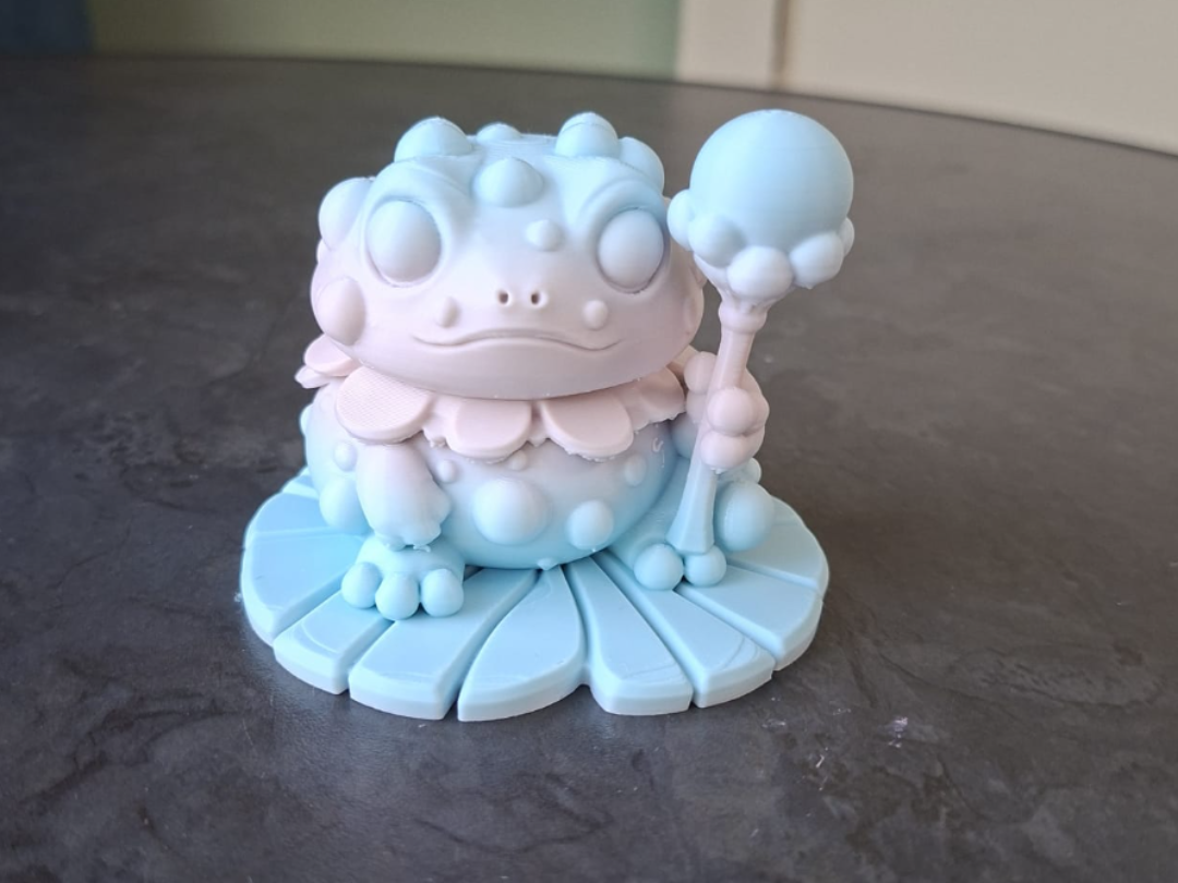 Cute Fantasy Toad Wizard Figurine