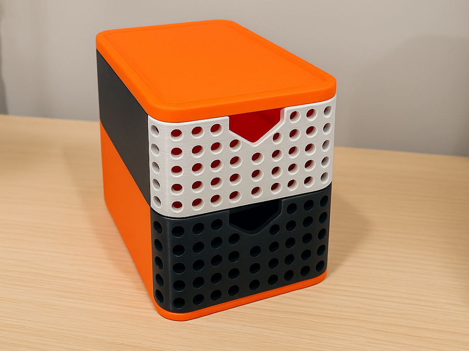 Modular Desktop Stackable DrawerSystem–120×80×45mm