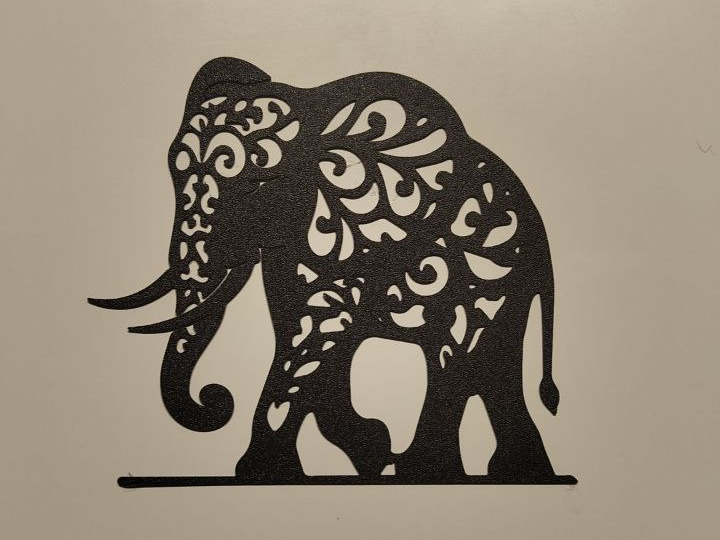 Tribal elephant wall art
