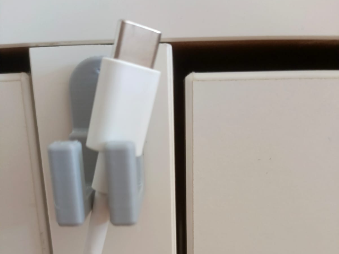 cable holder with 1mm nail hole