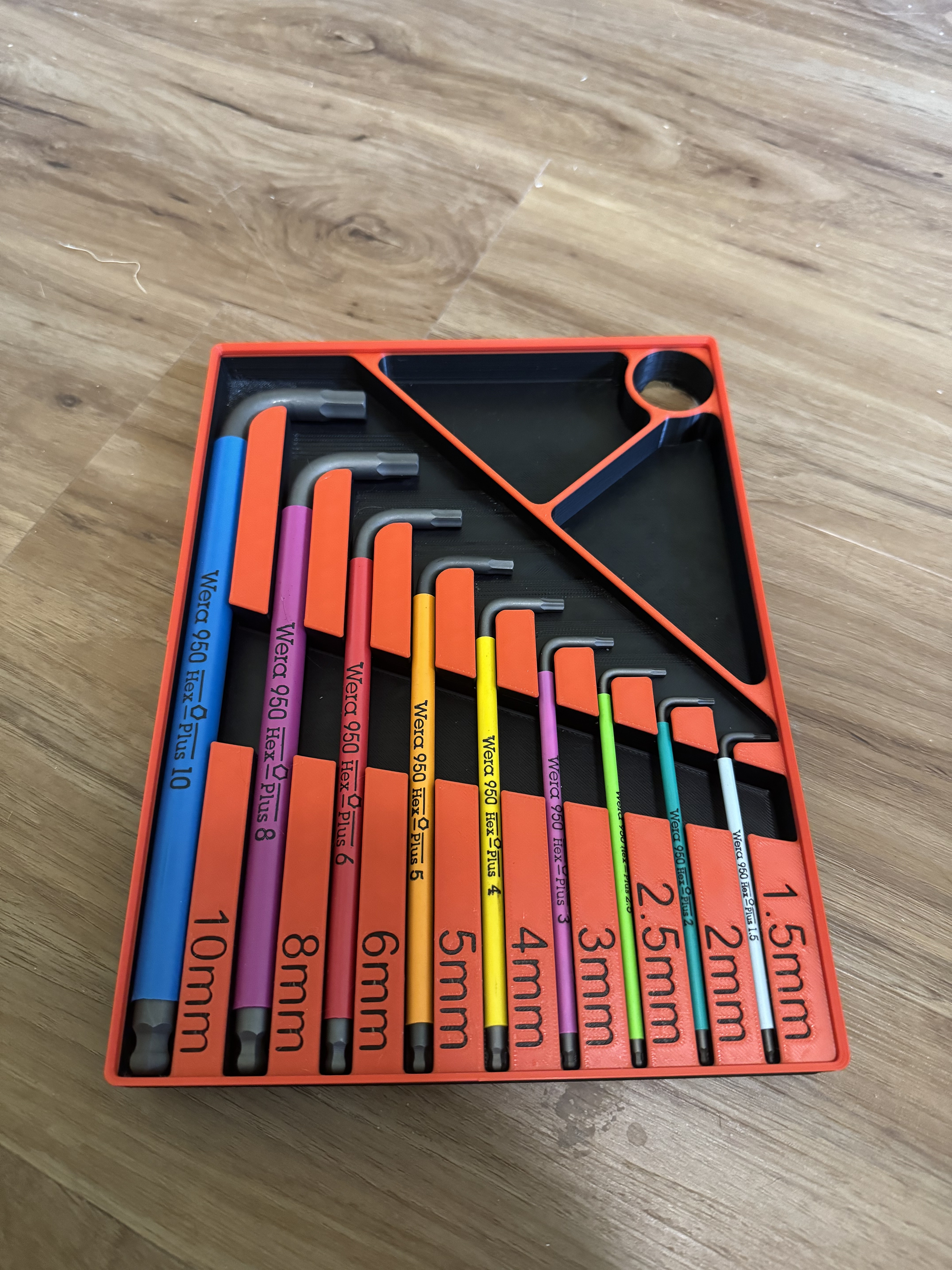 Gridfinity Wera Hex+ Metric Set holder