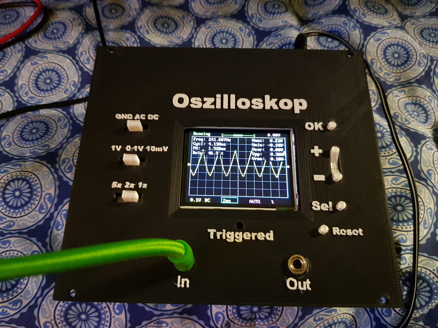 Eurorack Oscilloscope Frontplate for DSO 138