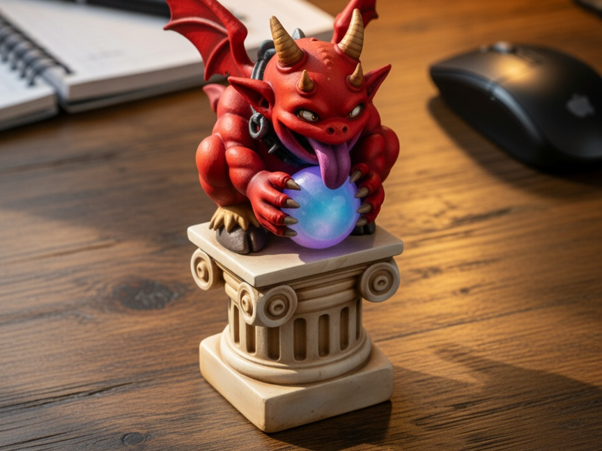 Deamon statue