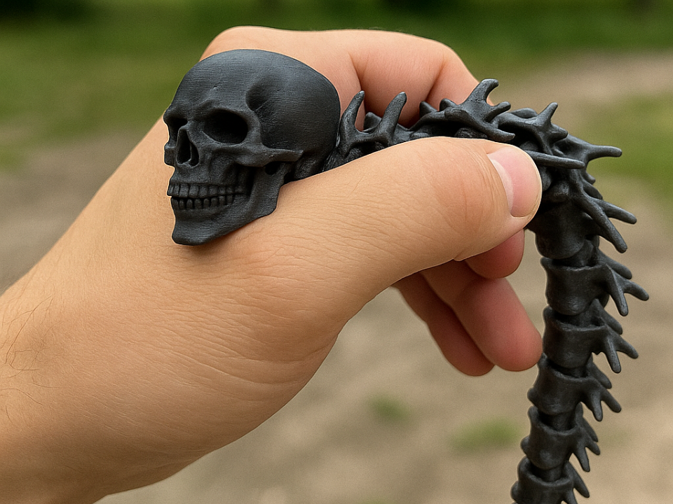 Bone Snake flexi skull