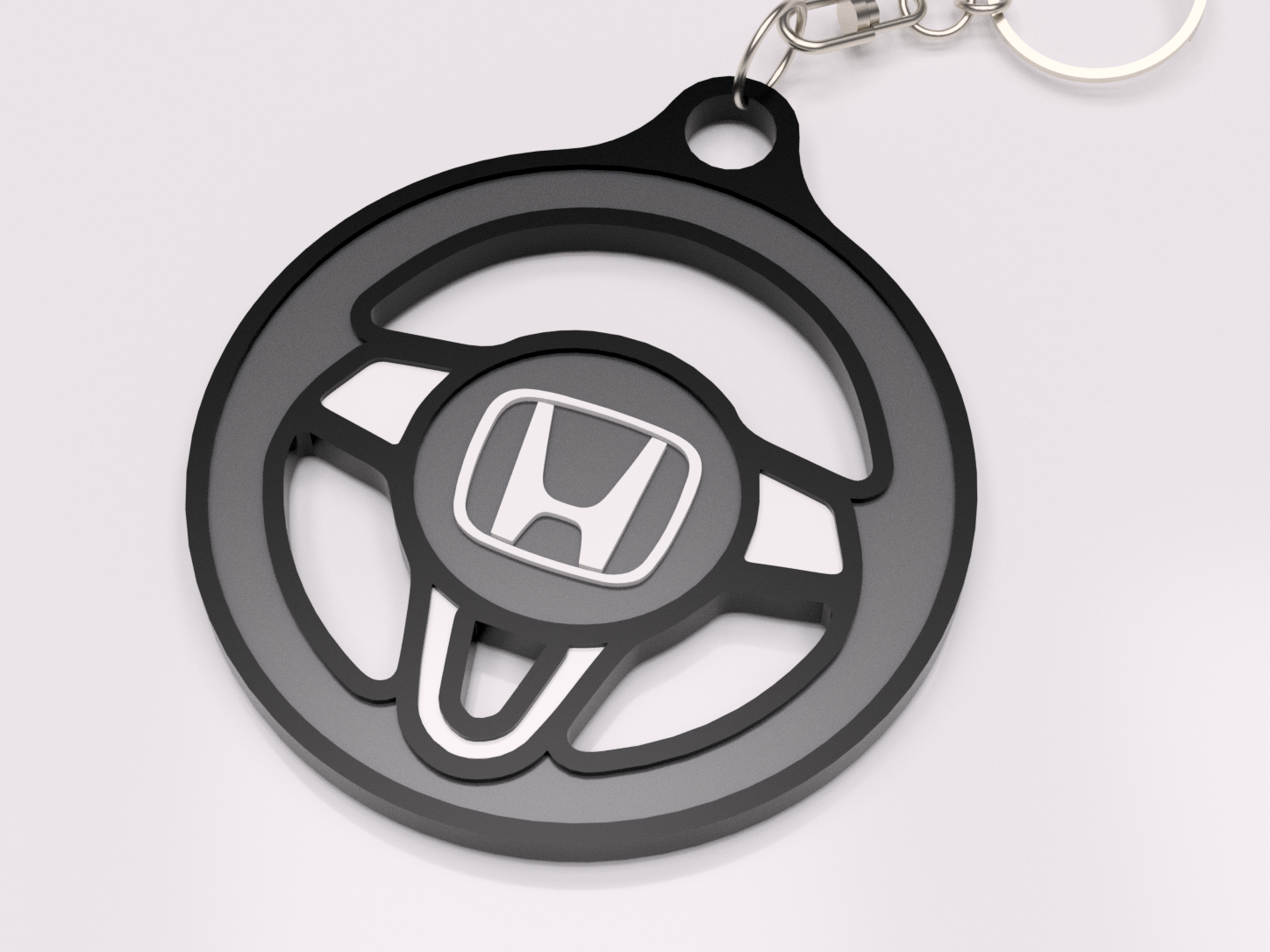 Honda Steering Wheel Keychain