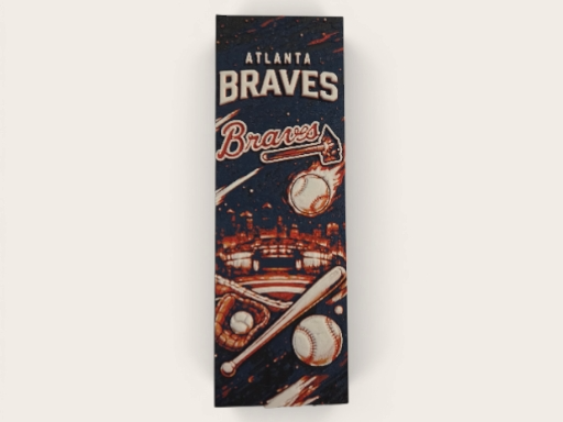 Atlanta Braves MLB 50mm x 150mm Bookmark