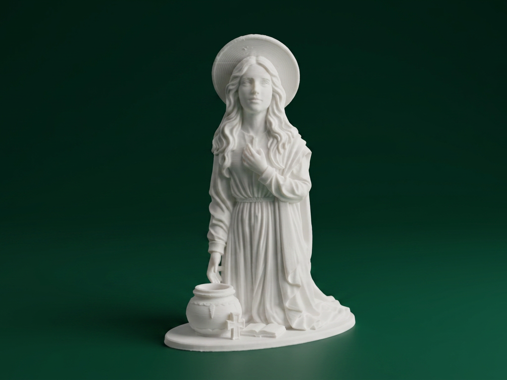 Catholic Saint Statue 3D Model