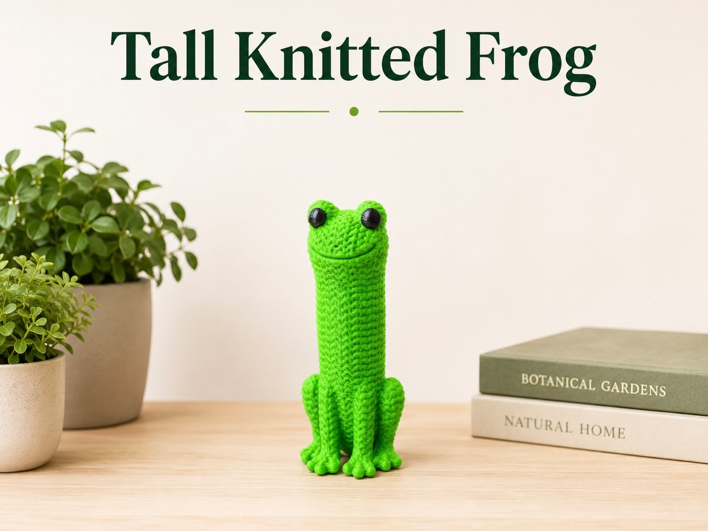 Knitted Tell Frog