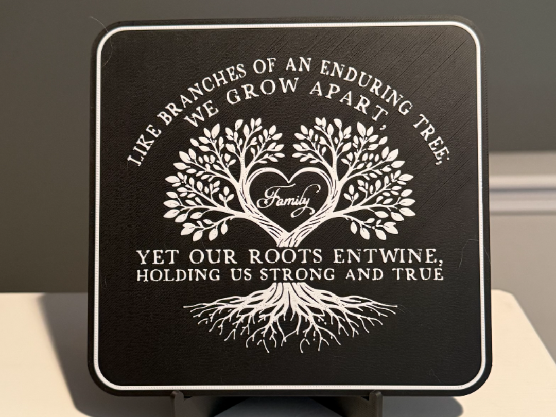 Like branches of an enduring tree, we grow apart