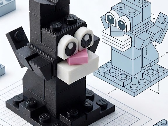 Cat Brick Kit: Studio-Designed & Precision Fit