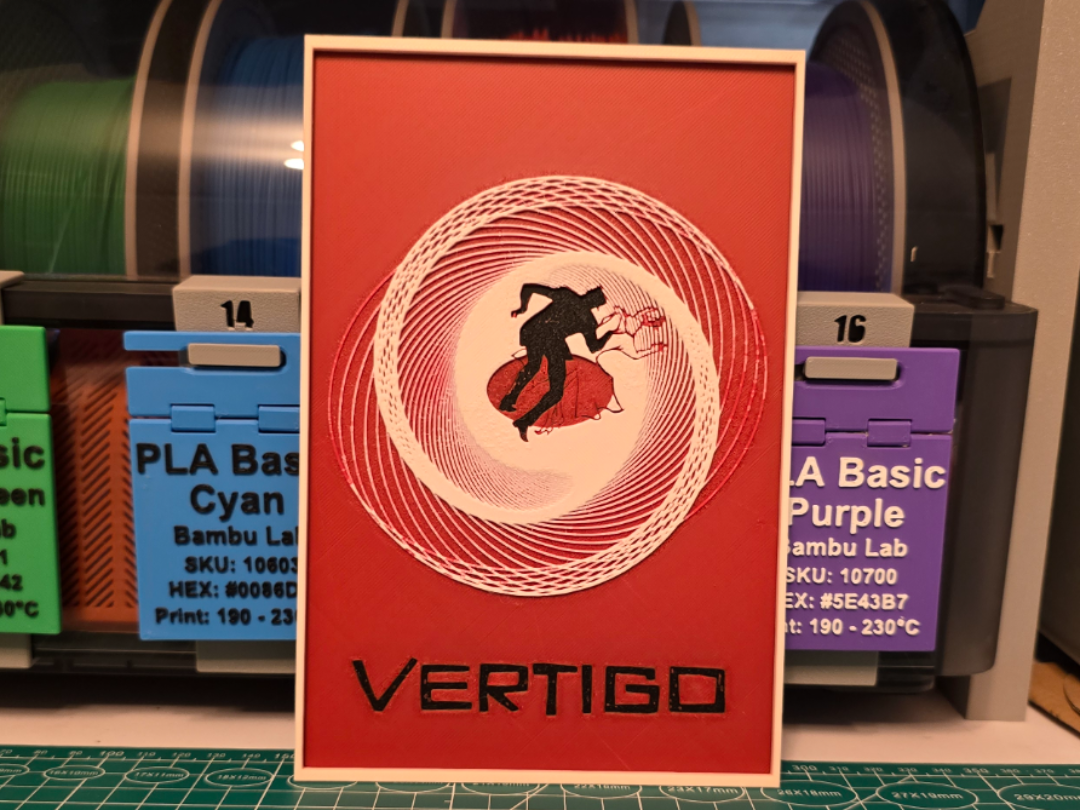 Vertigo Movie Poster - Hueforge Art