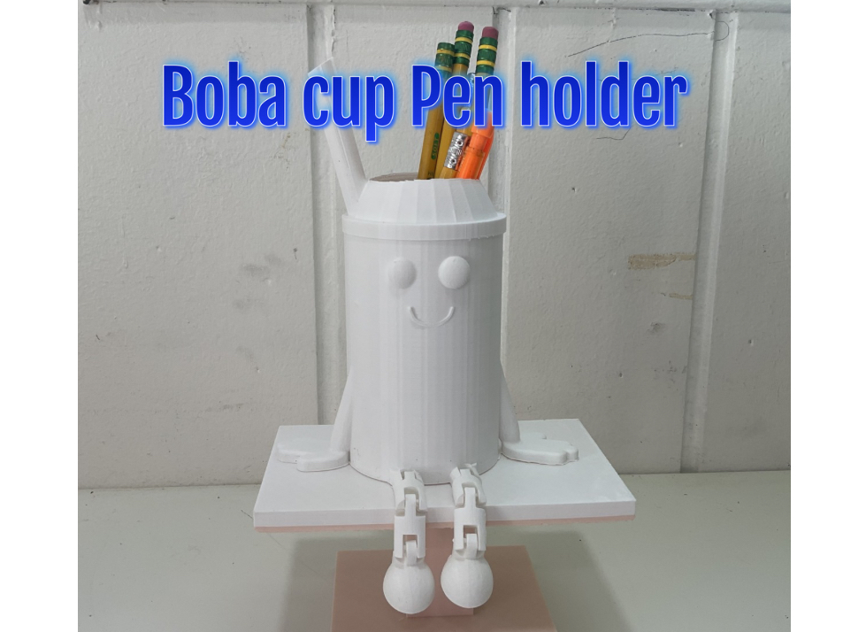 boba cup pen holder