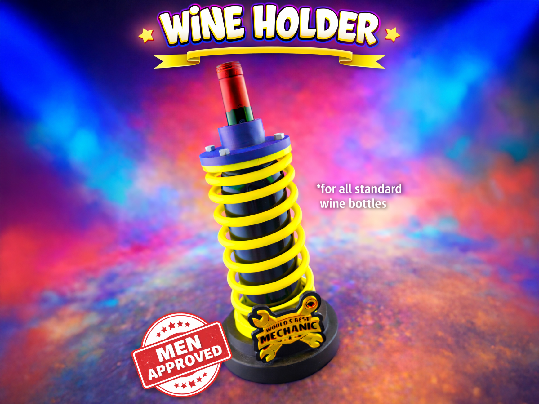 Spring Wine Holder – For Real Petrolheads