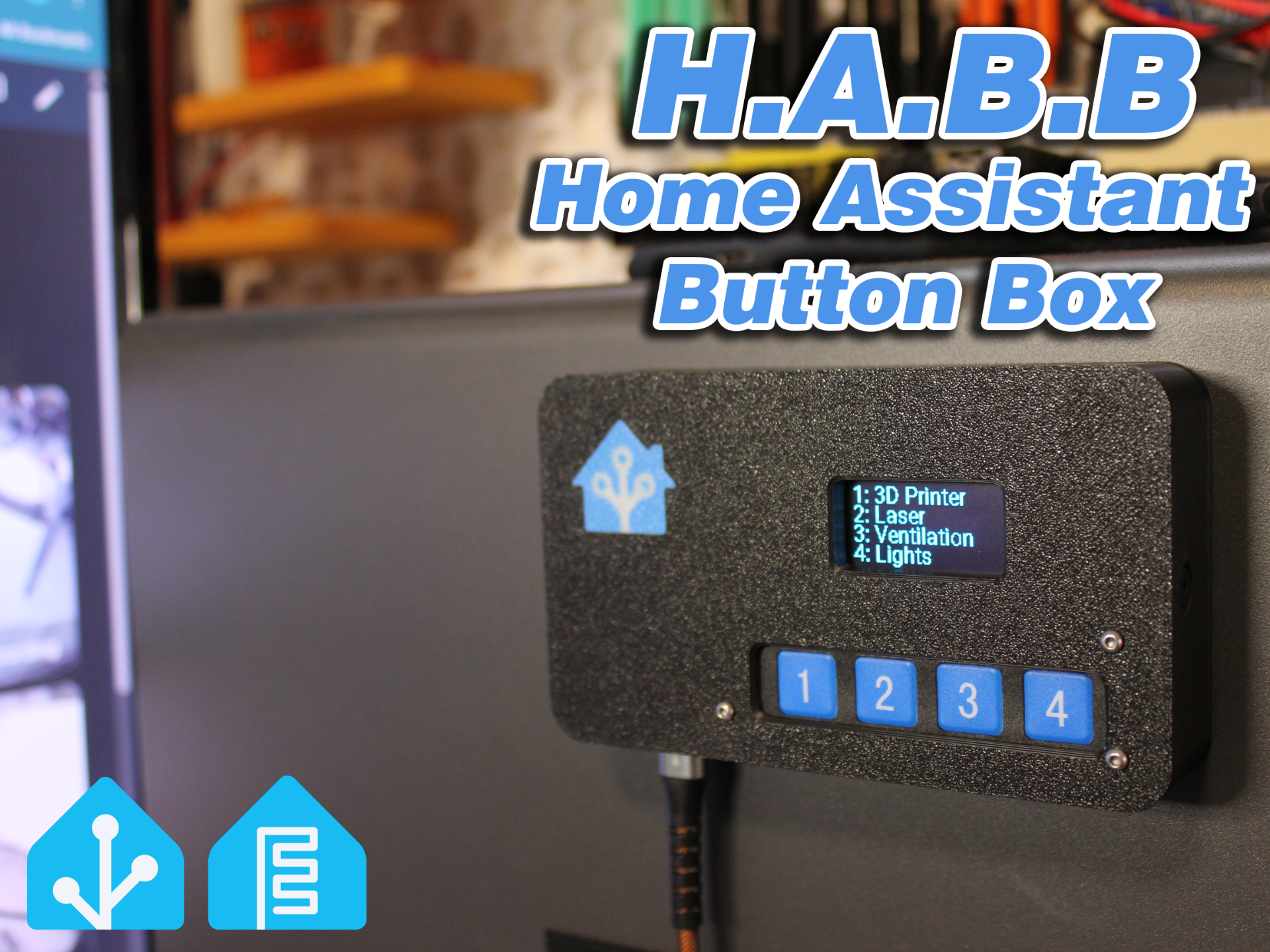 HABB - Home Assistant Button Box - ESPHome