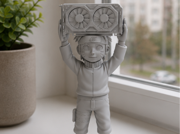Anime GPU Holder Figurine | NARUTO Gaming Setup