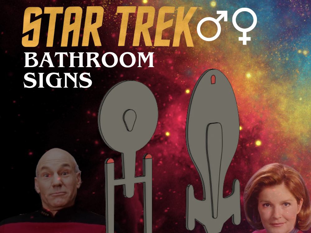 Star Trek Bathroom Signs / Enterprise & Voyager