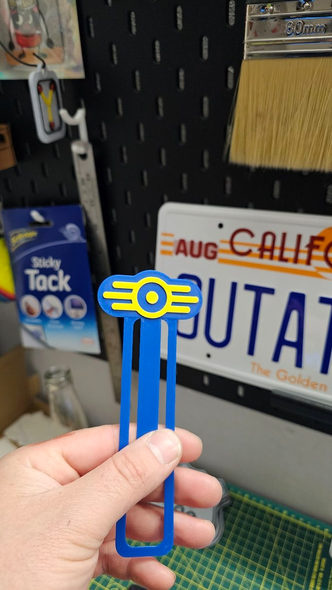 Vault-tec logo bookmark