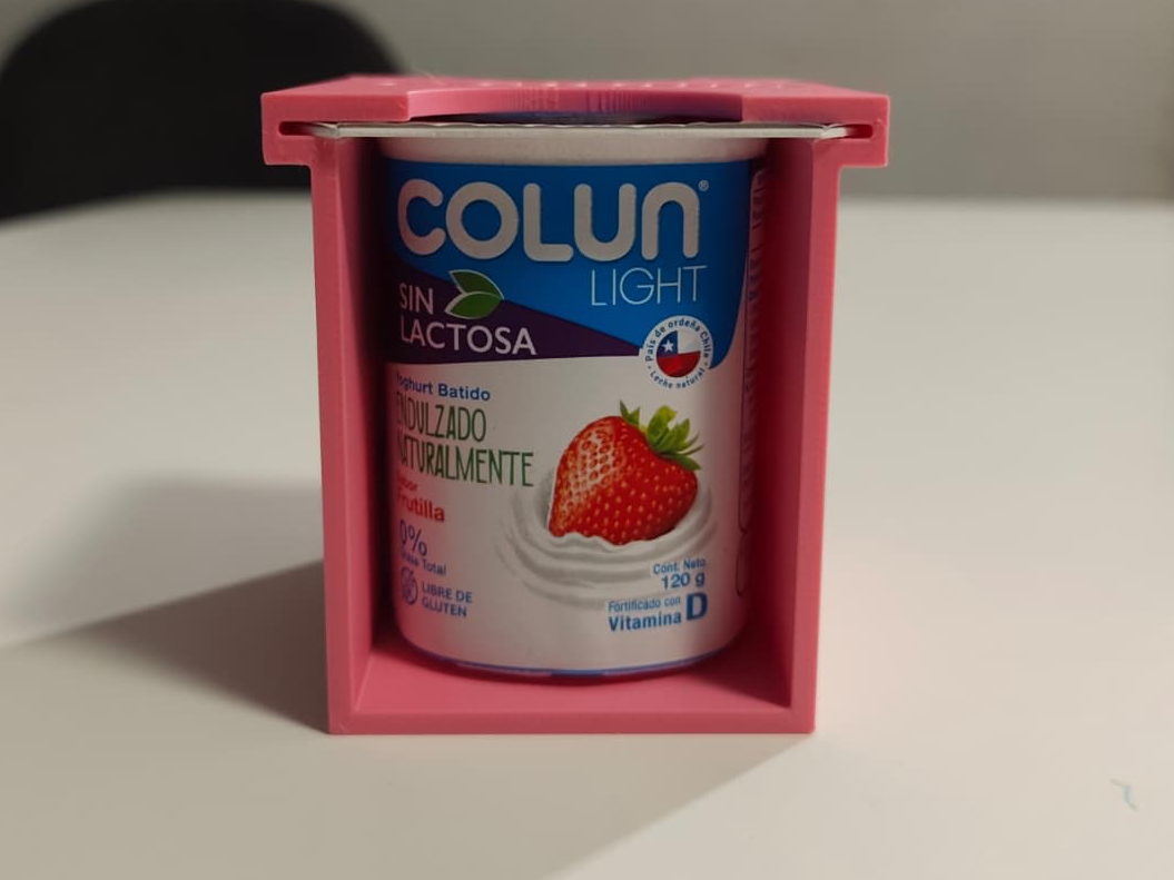 Porta yogurt tamaño 125ml (Colun/Soprole)