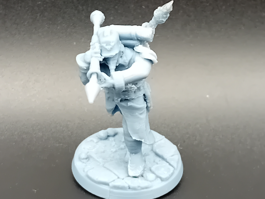 ww1 soldier with rpg-grimdark scifi soldier 32mm