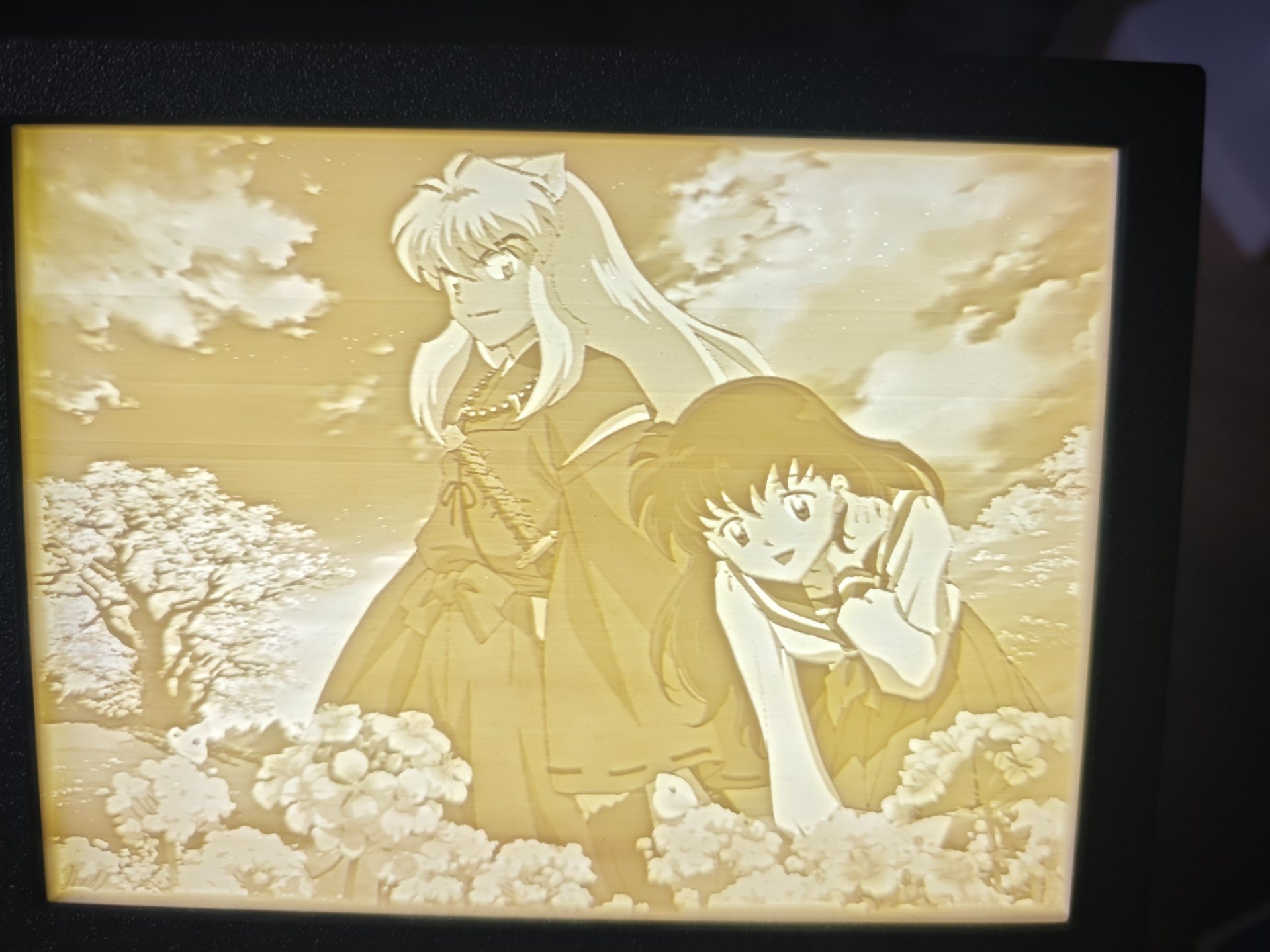 Inuyasha & Kagome Lithophane