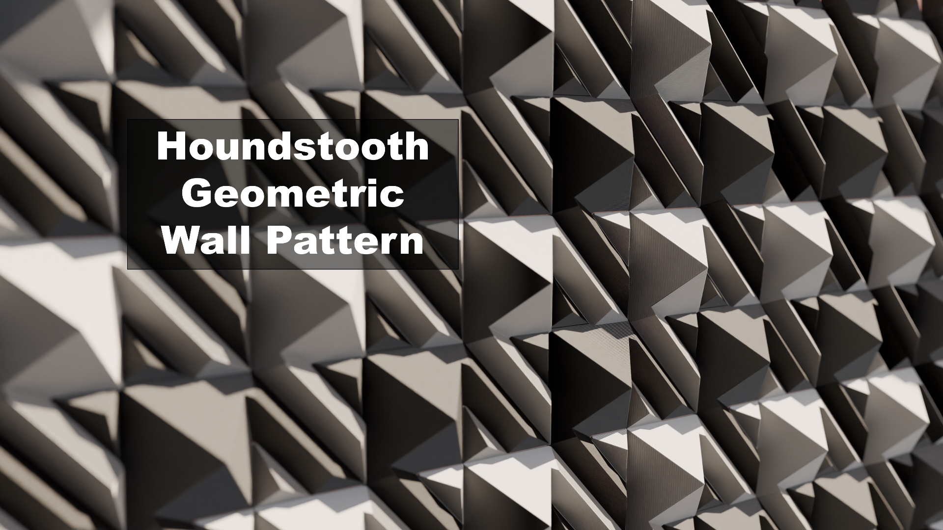 Houndstooth Geometric Wall Pattern